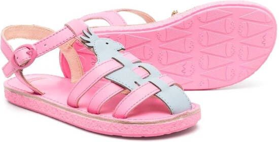 Camper Kids caged-design sandals Pink