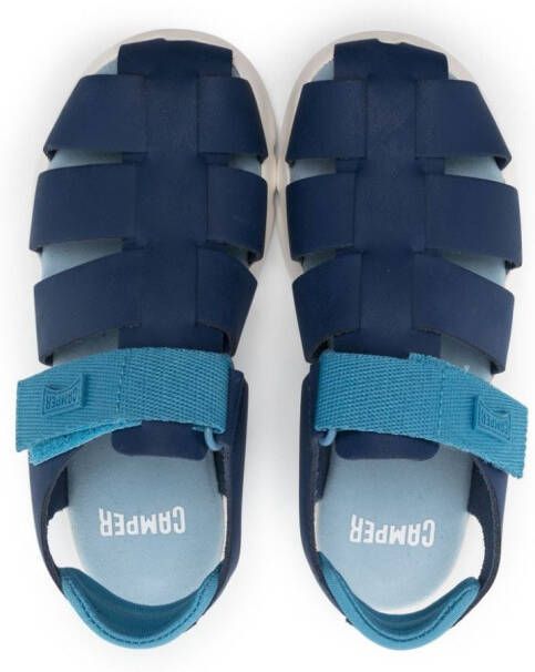 Camper Kids caged-design touch-strap sandals Blue