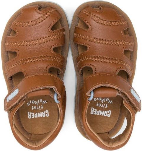 Camper Kids caged touch-strap sandals Brown
