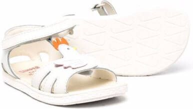 Camper Kids chick cut-out detailed sandals White