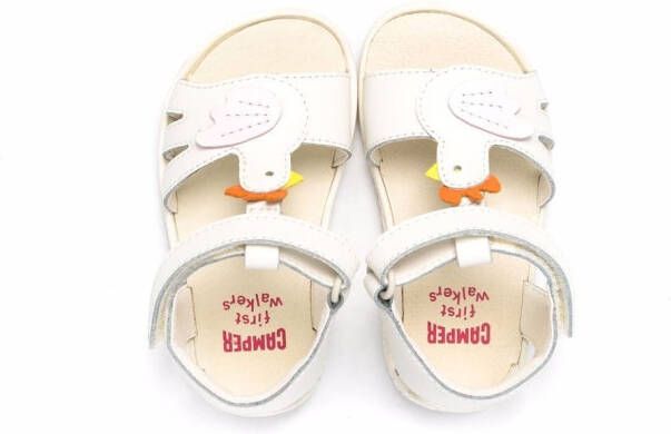 Camper Kids chick cut-out detailed sandals White