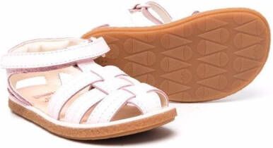 Camper Kids cut-out touch-strap sandals Pink