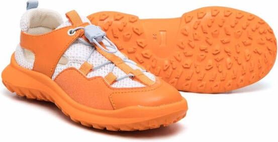 Camper Kids drawstring lace-up low-top sneakers Orange