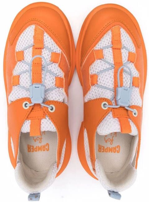 Camper Kids drawstring lace-up low-top sneakers Orange