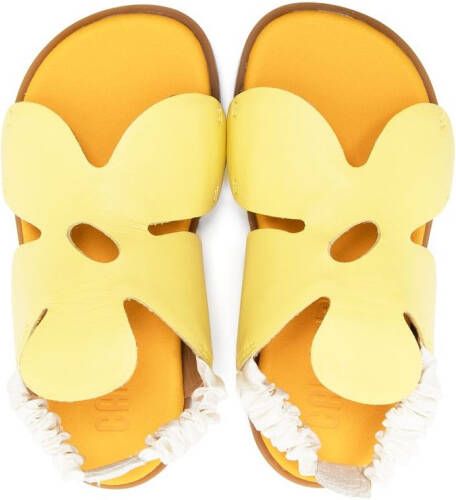Camper Kids floral-motif open-toe sandals Yellow