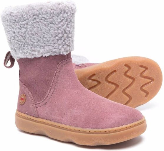 Camper Kids Kido faux-shearling boots Pink