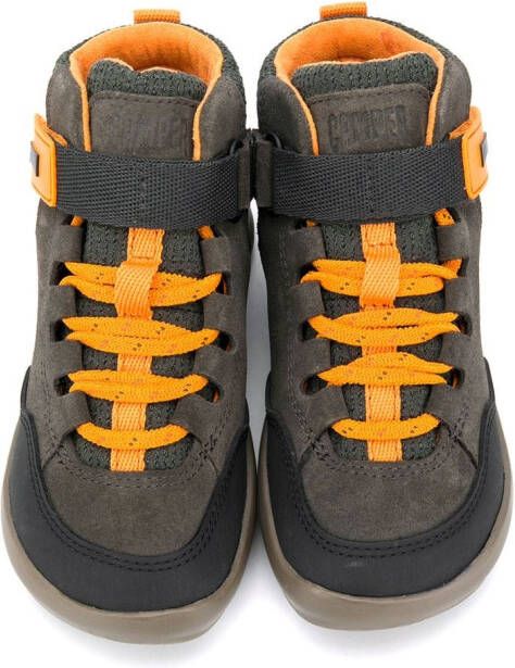 Camper Kids lace-up high-top sneakers Brown