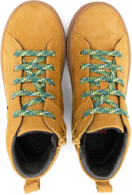 Camper Kids lace-up leather sneakers Brown