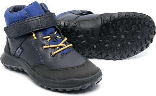 Camper Kids logo-patch ankle boots Blue