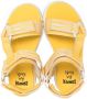 Camper Kids logo touch-strap sandals Yellow - Thumbnail 3