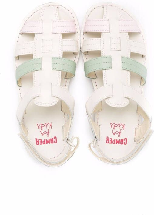 Camper Kids Miko cage sandals White