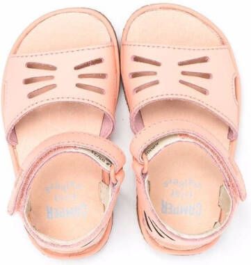 Camper Kids Miko cut-out detail sandals Pink