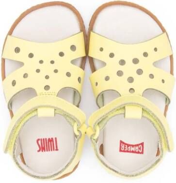 Camper Kids Miko Twins leather sandals Yellow