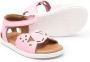 Camper Kids Miko Twins perforated leather sandals Pink - Thumbnail 2