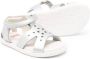 Camper Kids Miko Twins perforated leather sandals Silver - Thumbnail 2