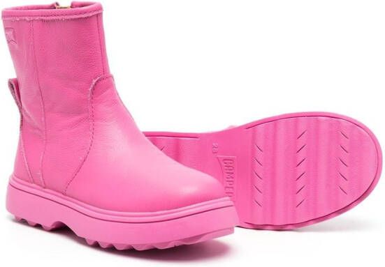 Camper Kids Norte leather boots Pink