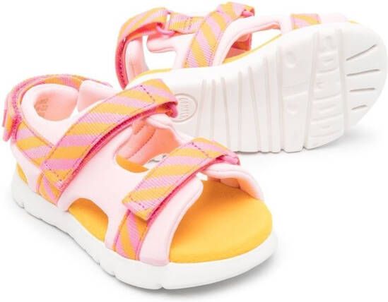 Camper Kids open toe touch-strap sandals Pink