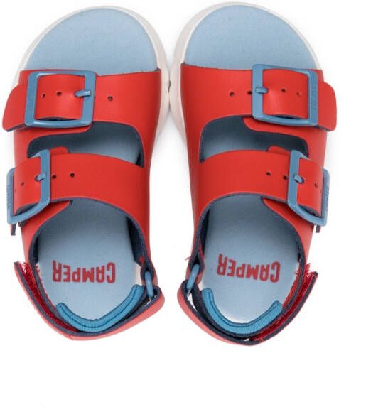 Camper Kids Oruga buckled sandals Red