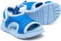 Camper Kids Oruga contrast-trim touch-strap sandals Blue - Thumbnail 2