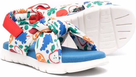 Camper Kids Oruga floral-print sandals White