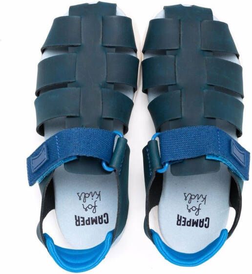 Camper Kids Oruga leather sandals Blue