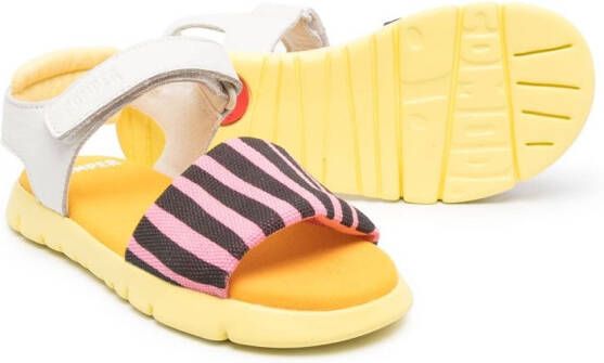 Camper Kids Oruga leather sandals Yellow