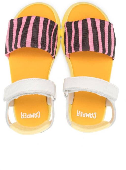 Camper Kids Oruga leather sandals Yellow