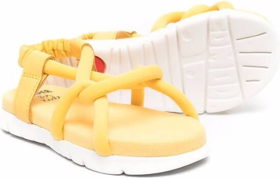 Camper Kids Oruga slingback sandals Yellow