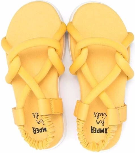 Camper Kids Oruga slingback sandals Yellow