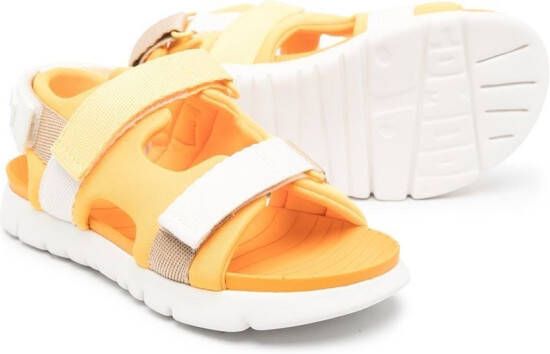 Camper Kids Oruga touch-strap sandals Orange