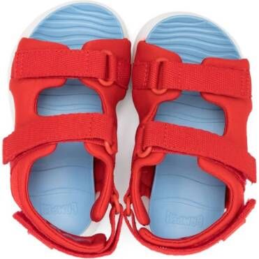 Camper Kids Oruga touch-strap sandals Red