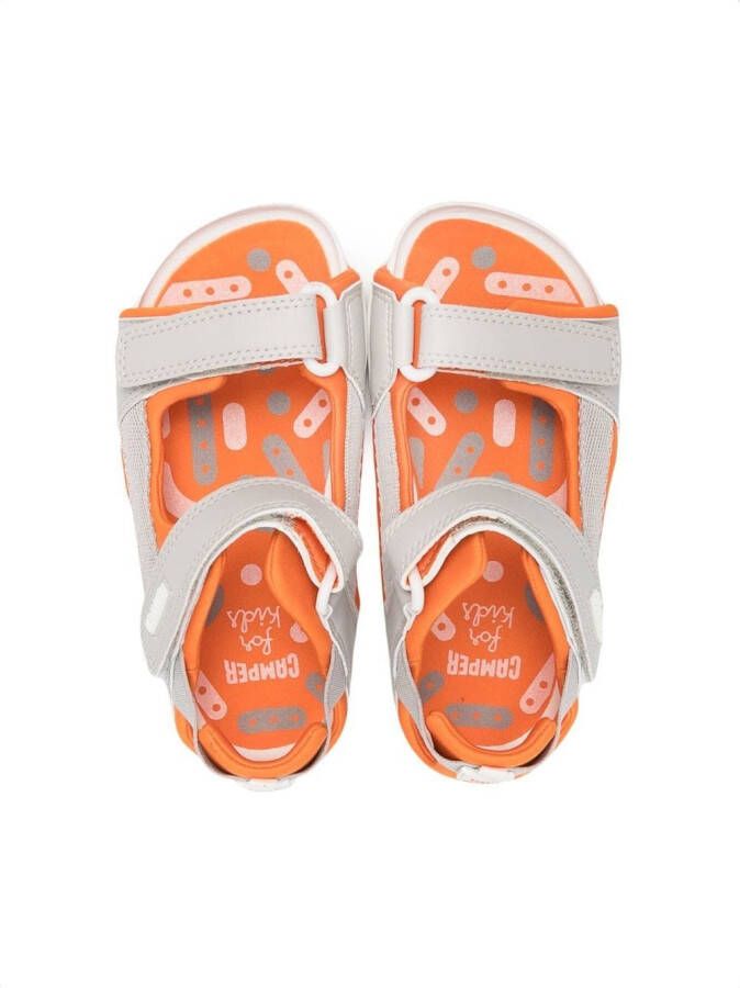 Camper Kids Ous open-toe touch-strap sandals Grey