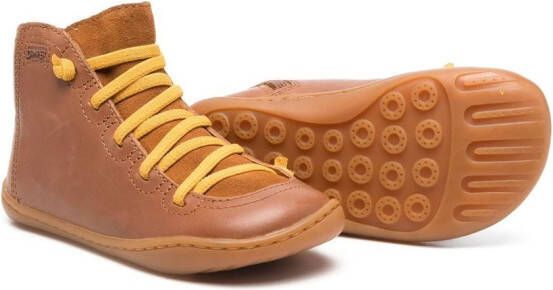 Camper Kids Peu Cami lace-up boots Brown