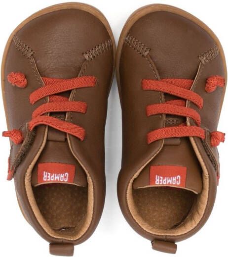 Camper Kids Peu Cami leather sneakers Brown