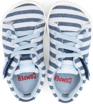 Camper Kids Peu Cami stripe-print sneakers Blue