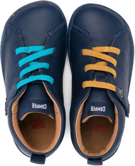 Camper Kids Peu lace-up leather sneakers Blue