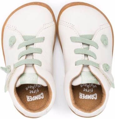 Camper Kids Peu lace-up leather sneakers White
