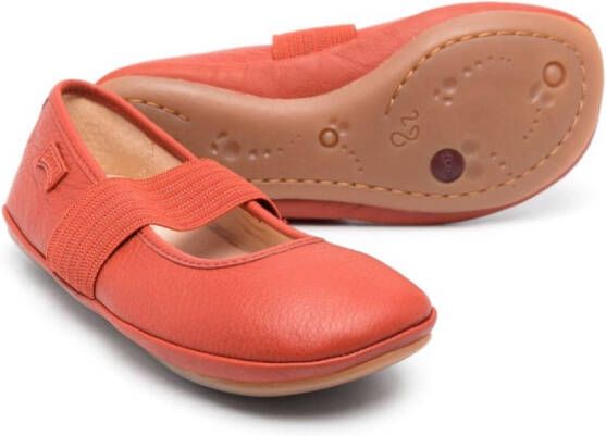 Camper Kids Right leather ballerina shoes Red