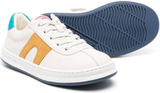 Camper Kids round-toe leather sneakers Neutrals