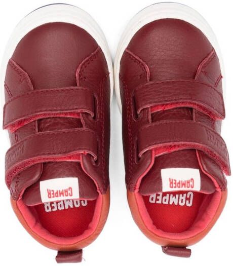 Camper Kids Runner Four high-top leather sneakers Red