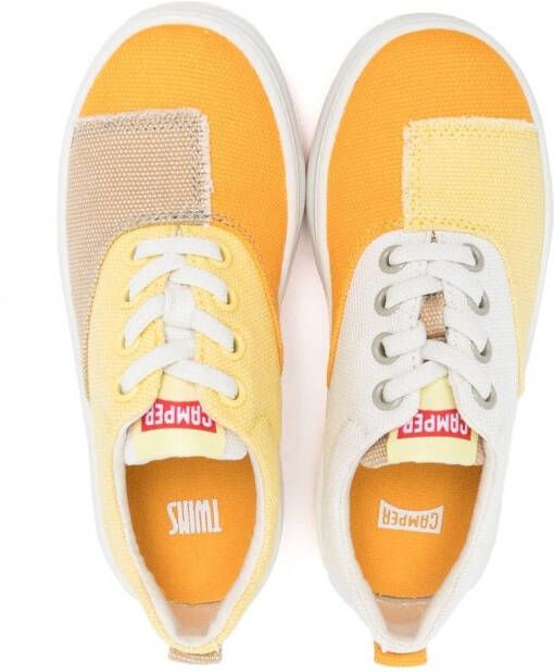Camper Kids Runner Four panelled sneakers Yellow