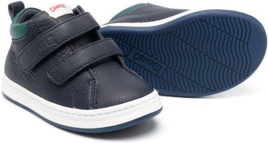 Camper Kids Runner Four touch-strap leather sneakers Blue