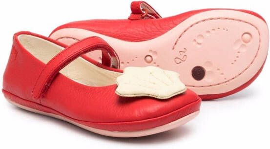 Camper Kids starfish-detail ballerina shoes Red
