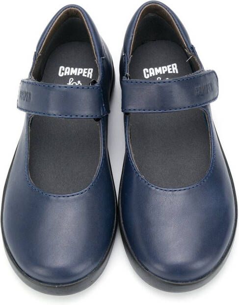 Camper Kids touch strap fastening ballerina shoes Blue
