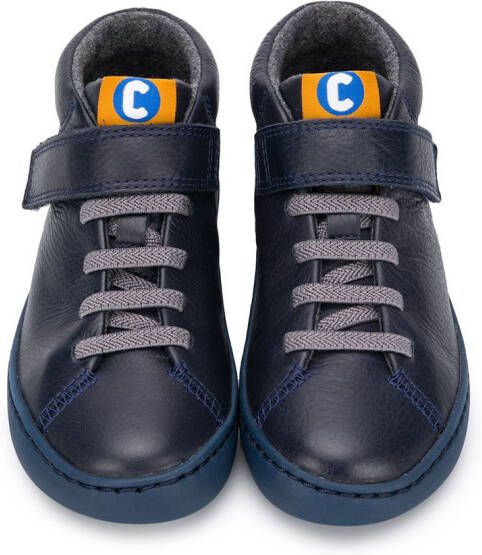 Camper Kids touch-strap high-top sneakers Blue