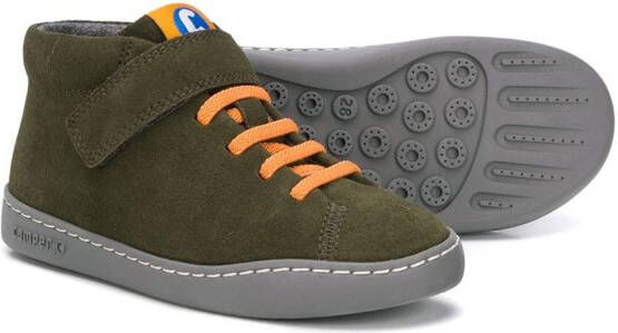 Camper Kids touch-strap high-top sneakers Green