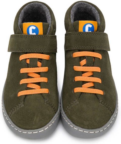 Camper Kids touch-strap high-top sneakers Green