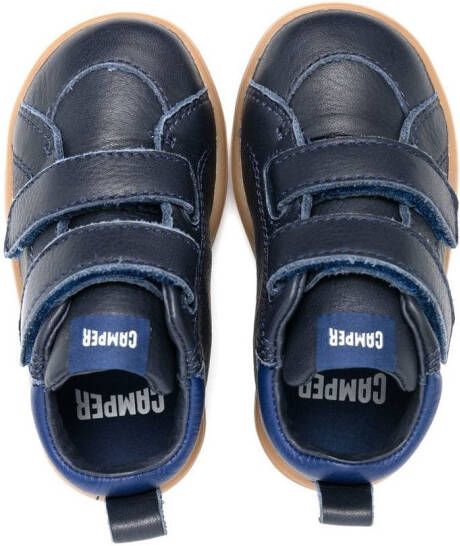 Camper Kids touch-strap leather sneakers Blue
