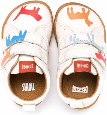 Camper Kids Twins animal print sneakers White