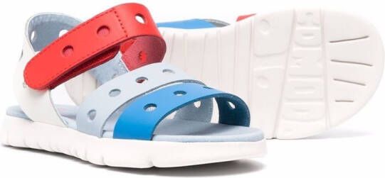 Camper Kids Twins colour-block touch-strap sandals Blue